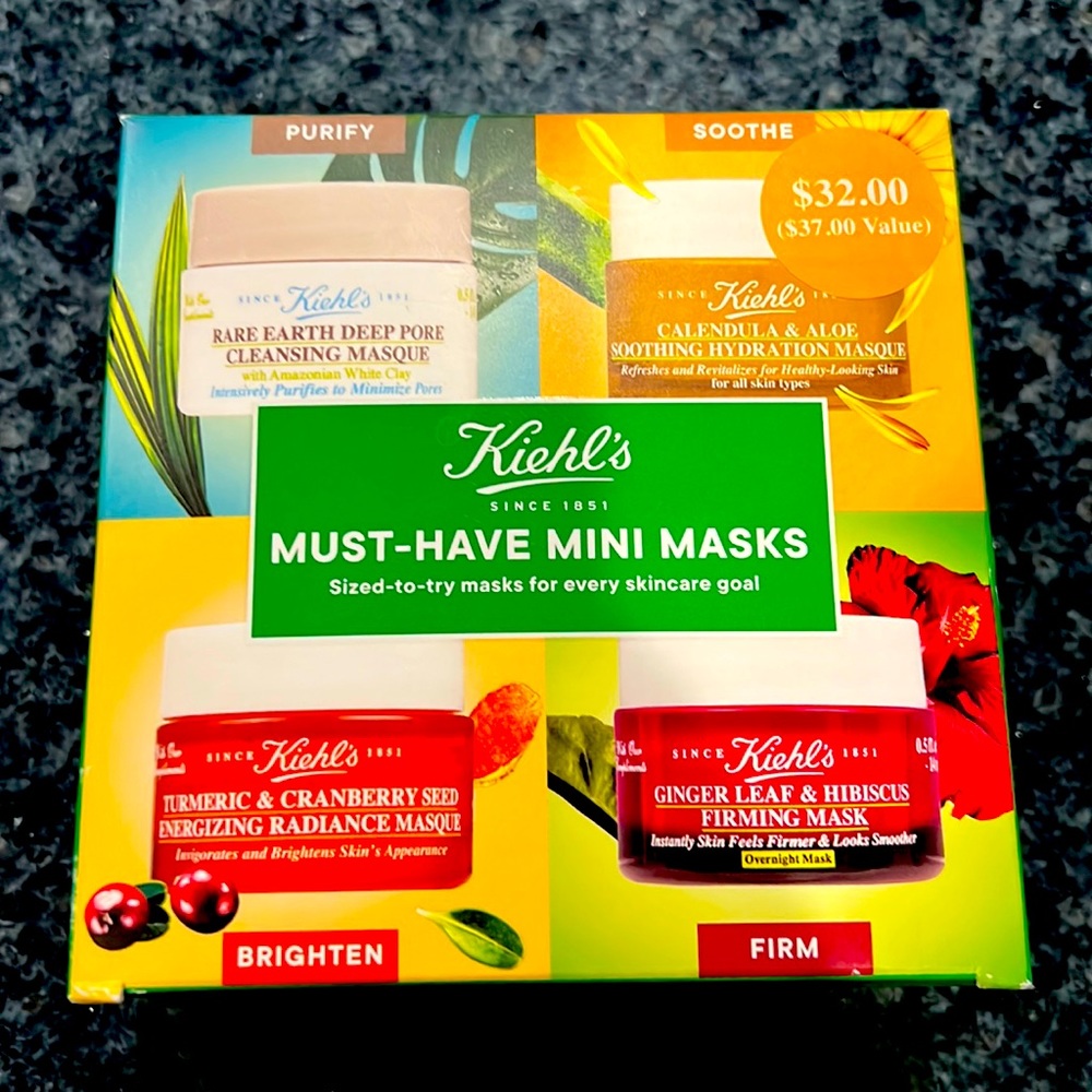 Keihl’s Must Have Mini Masks.  Brand New.  Seal not broken.